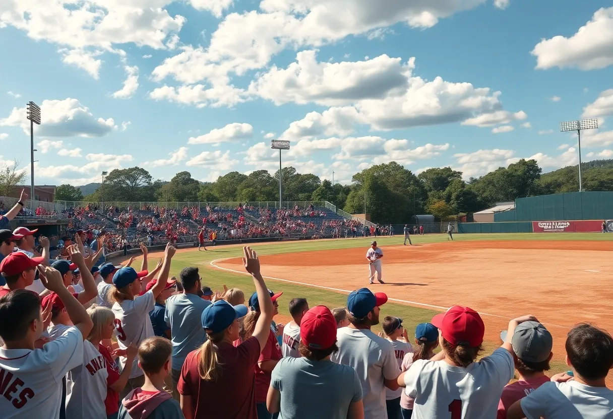 Celebration of LSU baseball team winning NCAA Championship