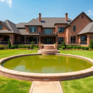 Exterior view of a luxury estate in Shreveport, Louisiana