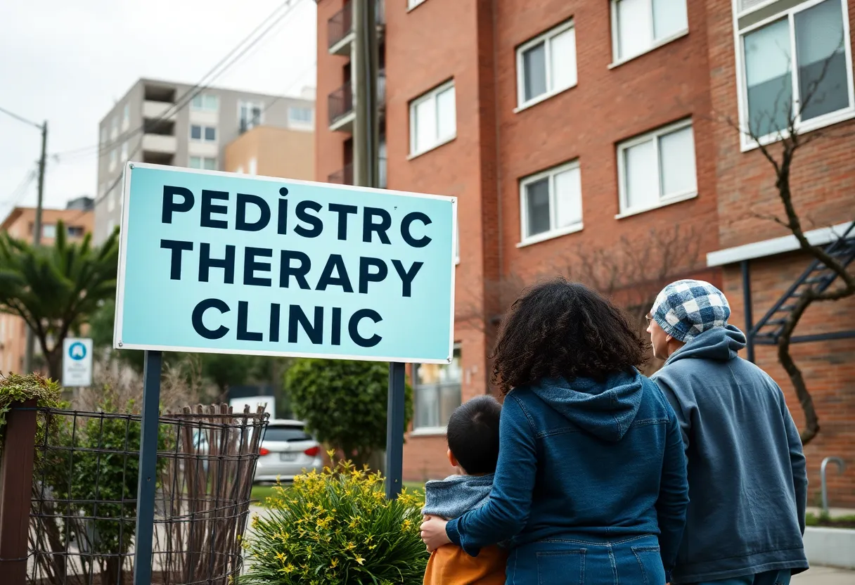 Entrance of a pediatric therapy clinic in Bossier City, Louisiana