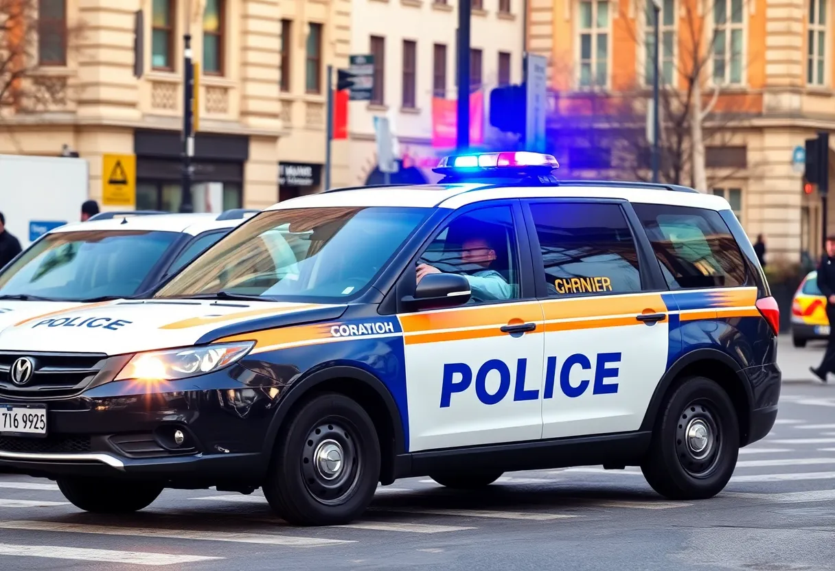 Police officers responding to an incident in Shreveport