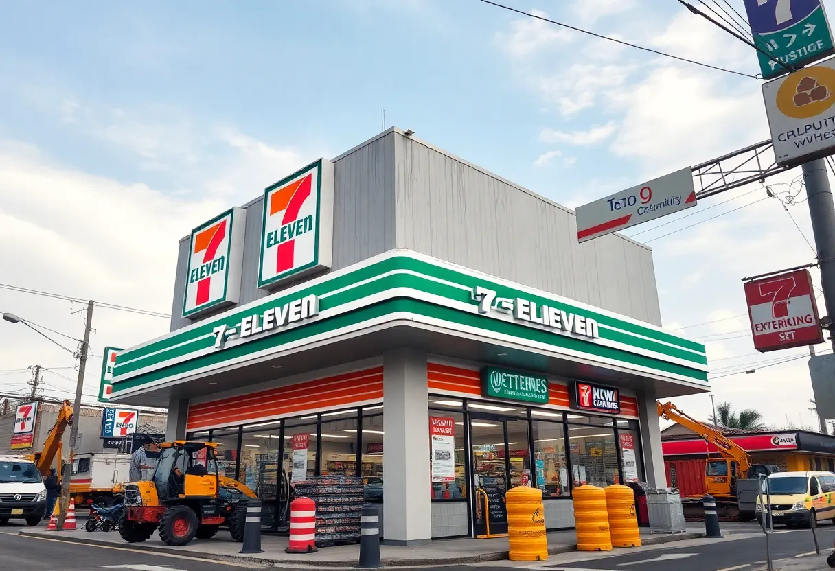 Construction site for a new 7-Eleven convenience store in Shreveport