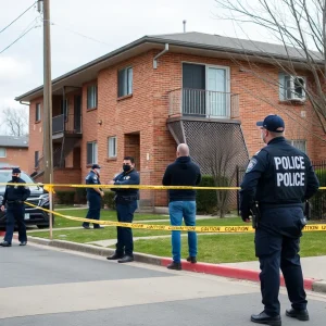 Police investigating a violent incident at Castlewood Apartments in Shreveport.