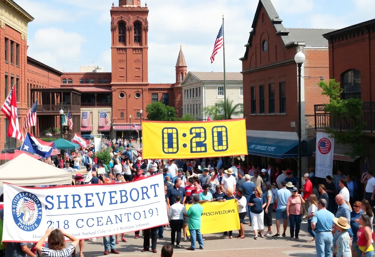 Ceremony for Shreveport Bicentennial Countdown