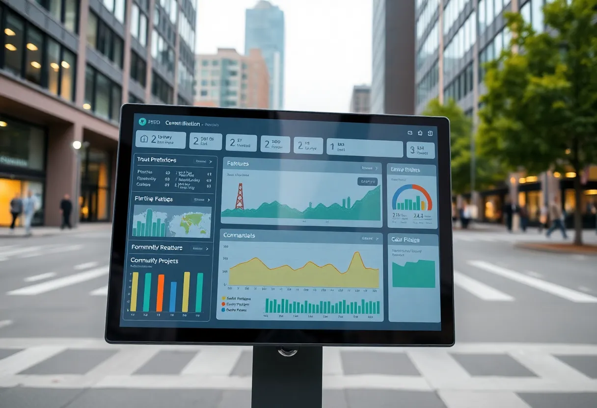 Screenshot of Shreveport's Capital Projects Dashboard showcasing infrastructure projects