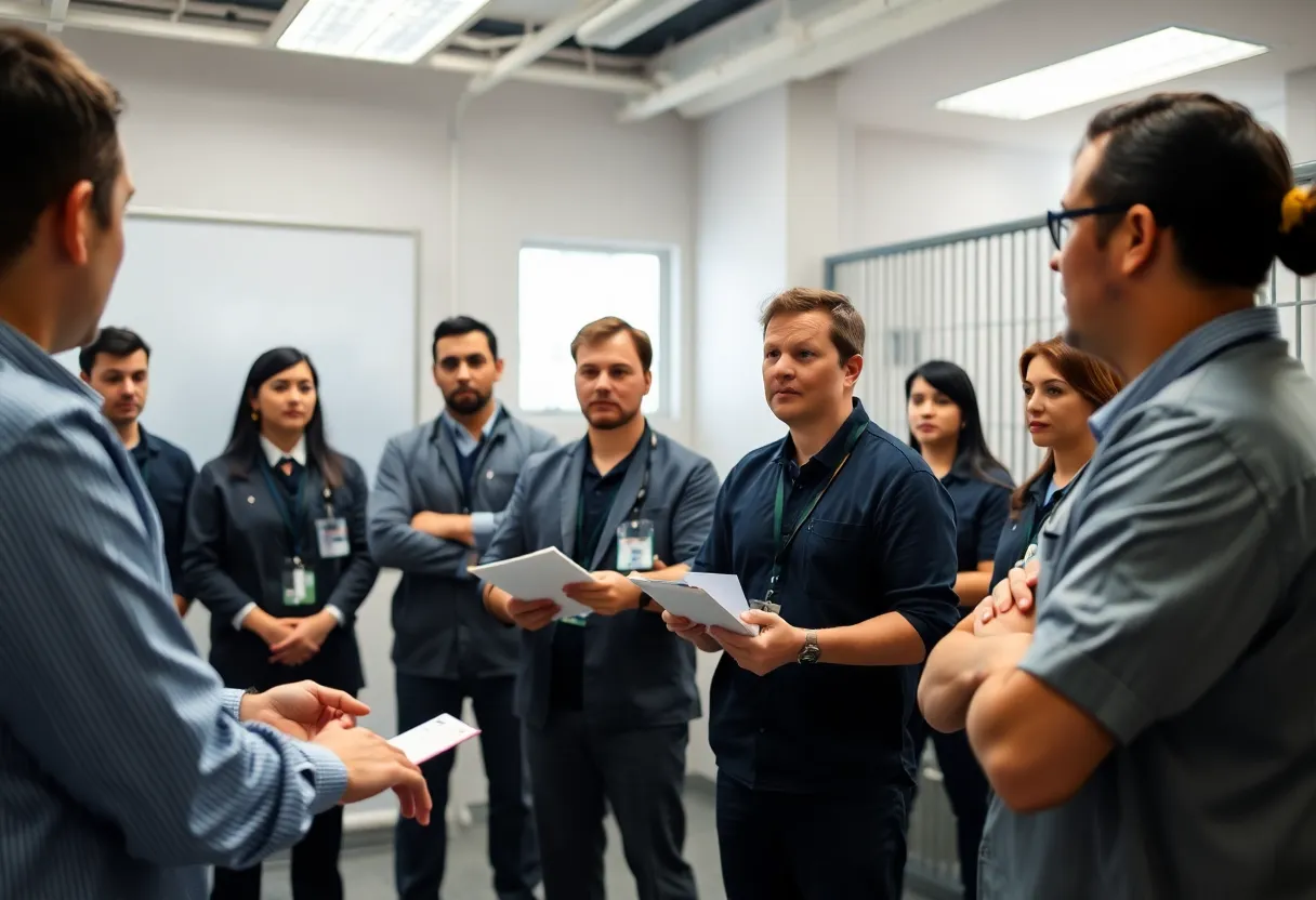 Training session at Shreveport City Jail