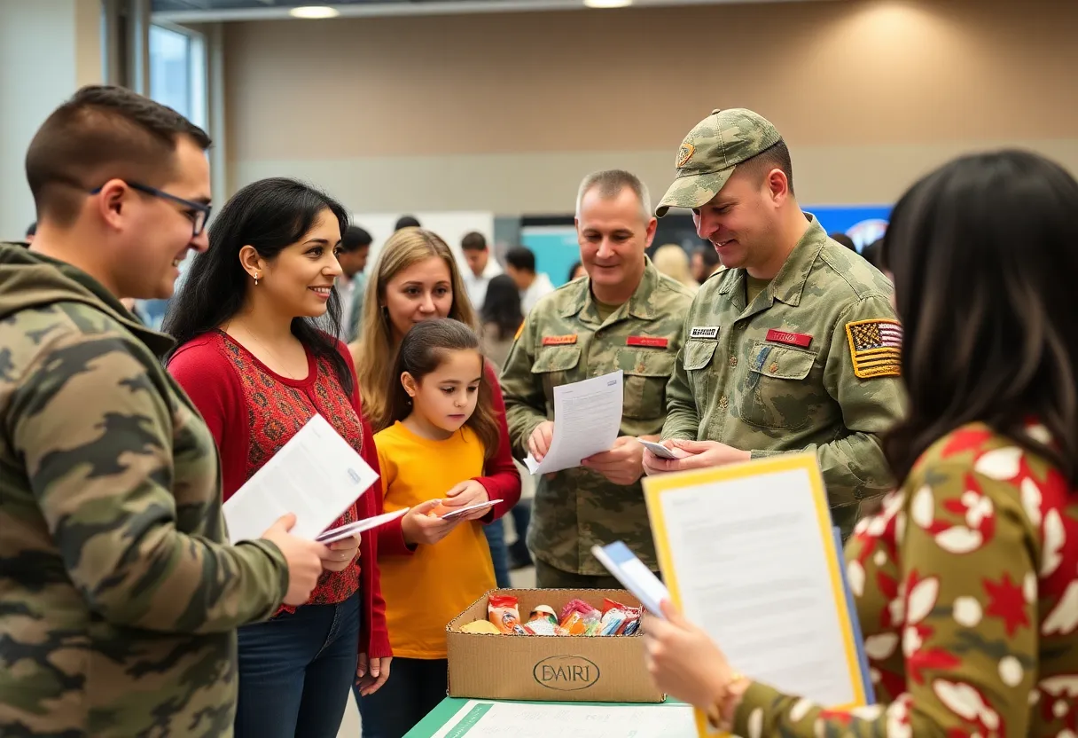 Military families gathering for consumer education in Shreveport