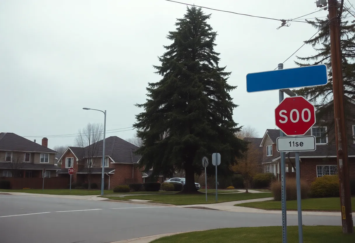 Intersection in Shreveport where a vehicle crash occurred