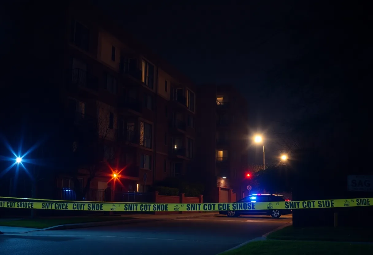 Police vehicles at a crime scene in Shreveport, highlighting violence