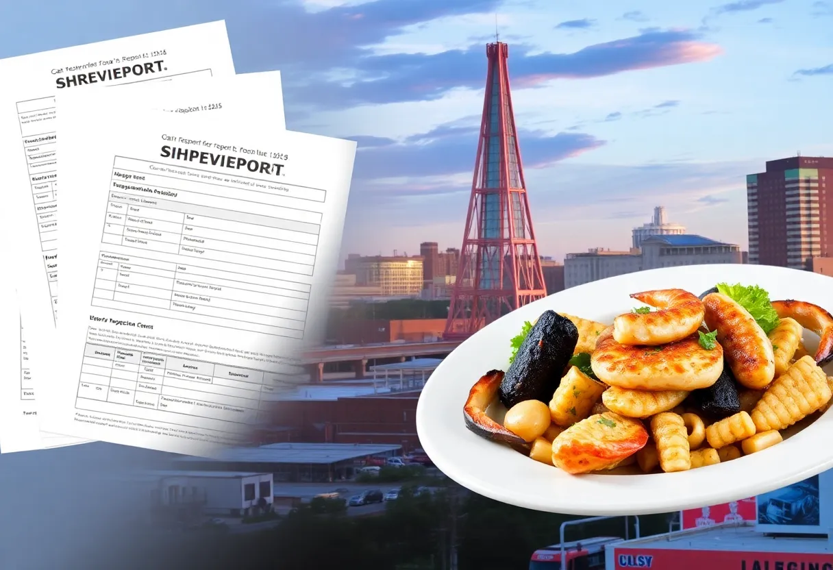 Visual representation of food safety violations in Caddo Parish