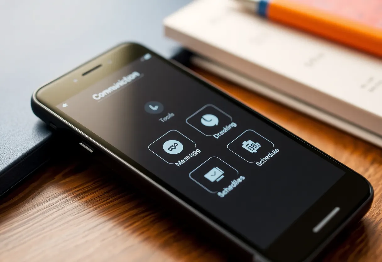 Screenshot of the Caddo Parish School communication app