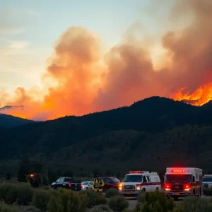 Firefighters battling the Lee Fire in Colorado