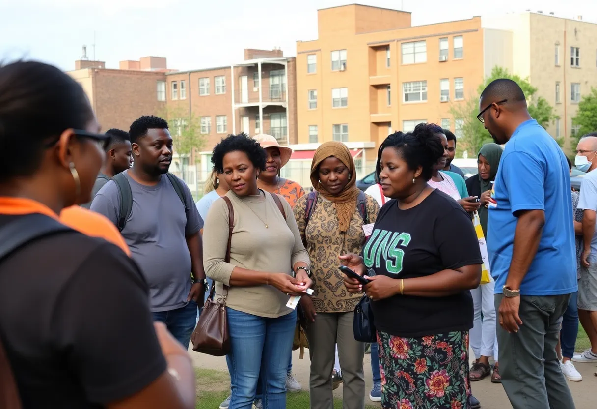 A community scene showcasing support against homelessness in Shreveport