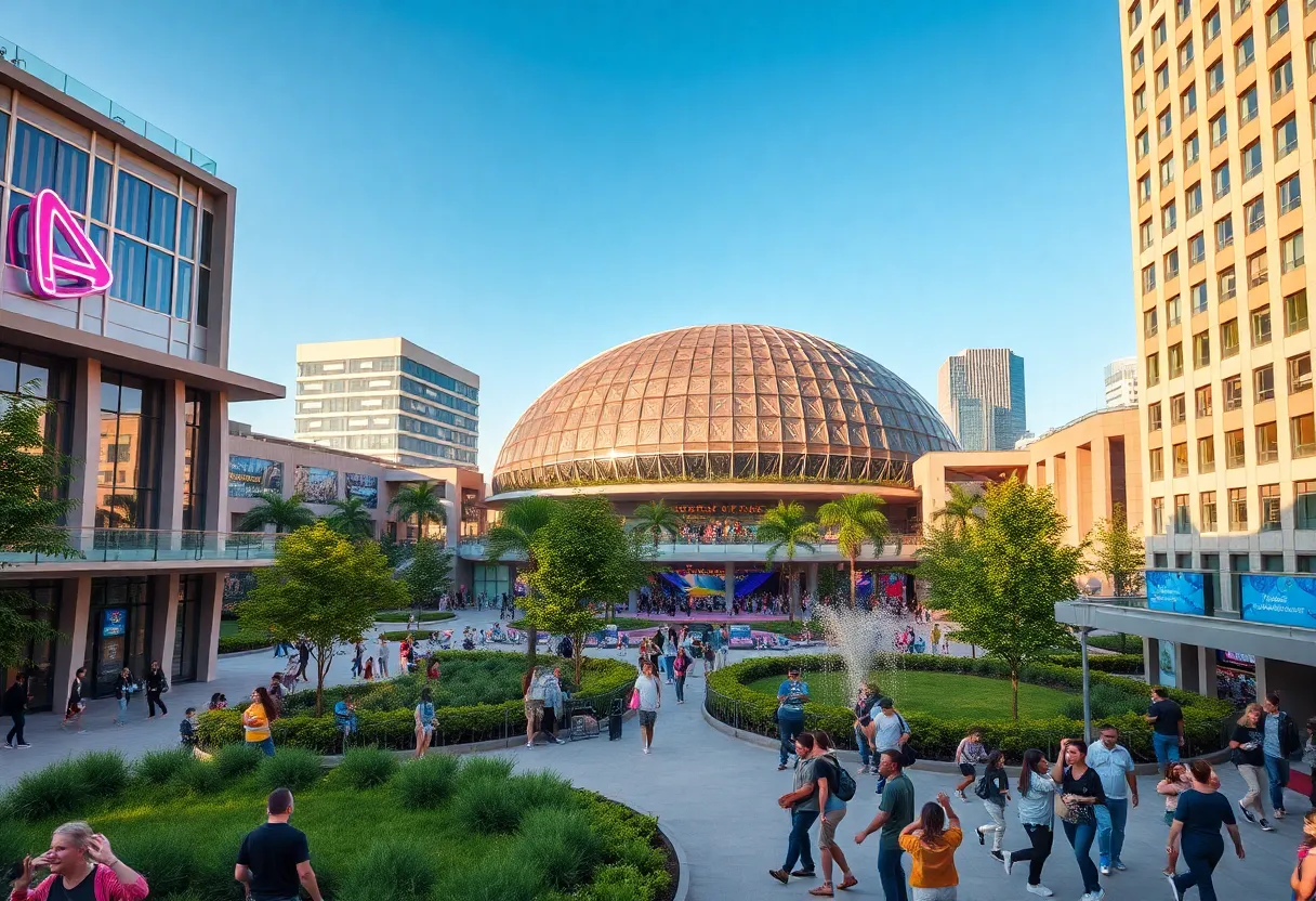 Conceptual image of the G-Unit Studios G-Dome in Shreveport.