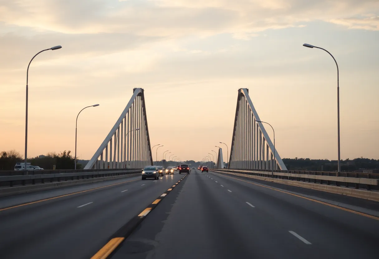 Jimmie Davis Bridge during the day