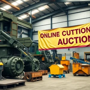 Industrial equipment and tools from the Libbey Glass Plant auction