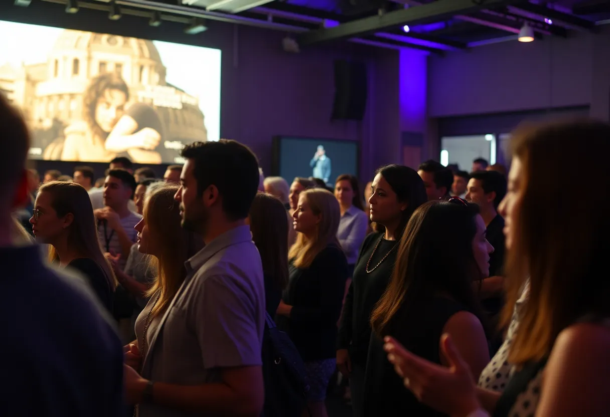 Celebration of Louisiana Film Prize with attendees and filmmakers