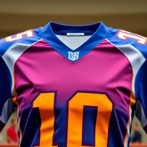 The iconic No. 18 jersey worn by LSU football players.