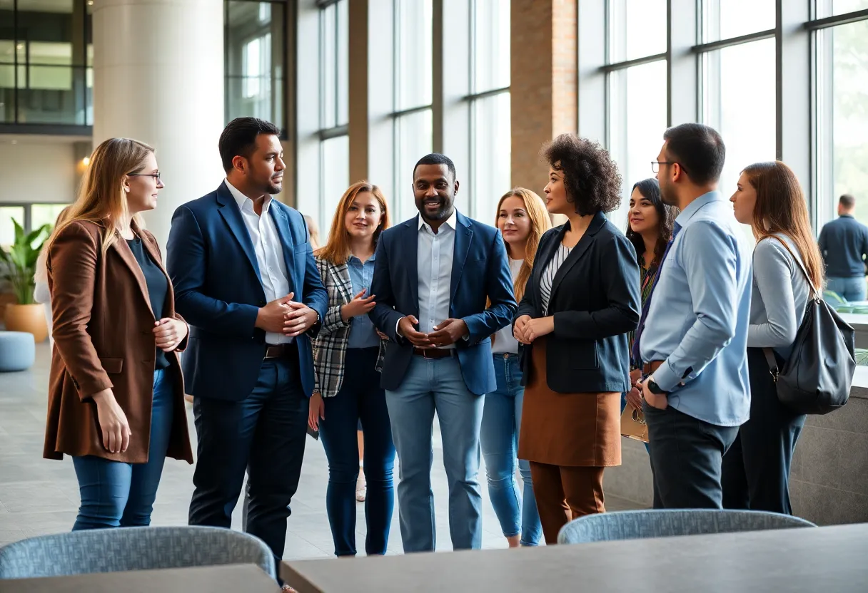 LSU presidential search committee meeting with diverse members