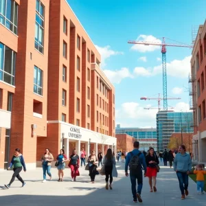 Students on LSU Shreveport campus during fall semester.