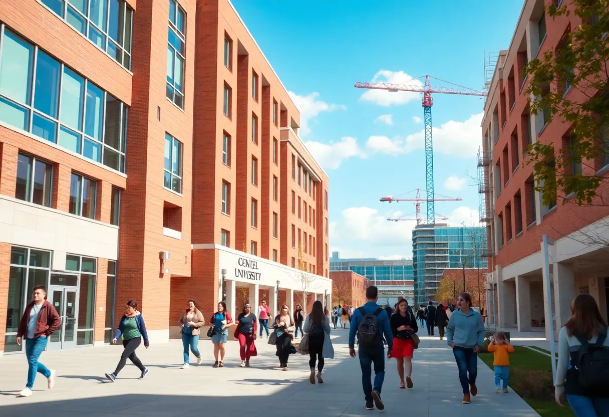 Students on LSU Shreveport campus during fall semester.