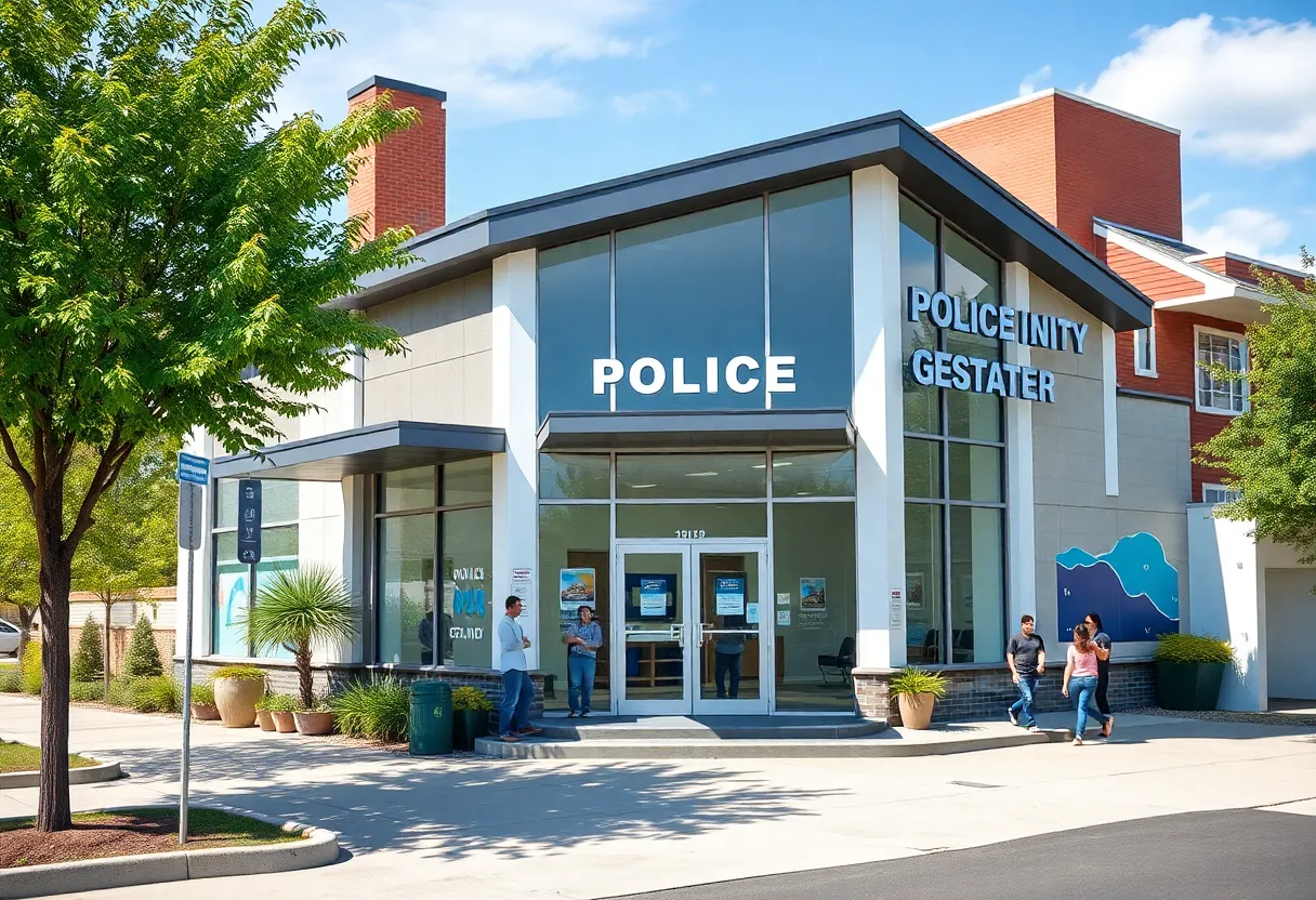 Exterior view of the newly opened police substation in Shreveport