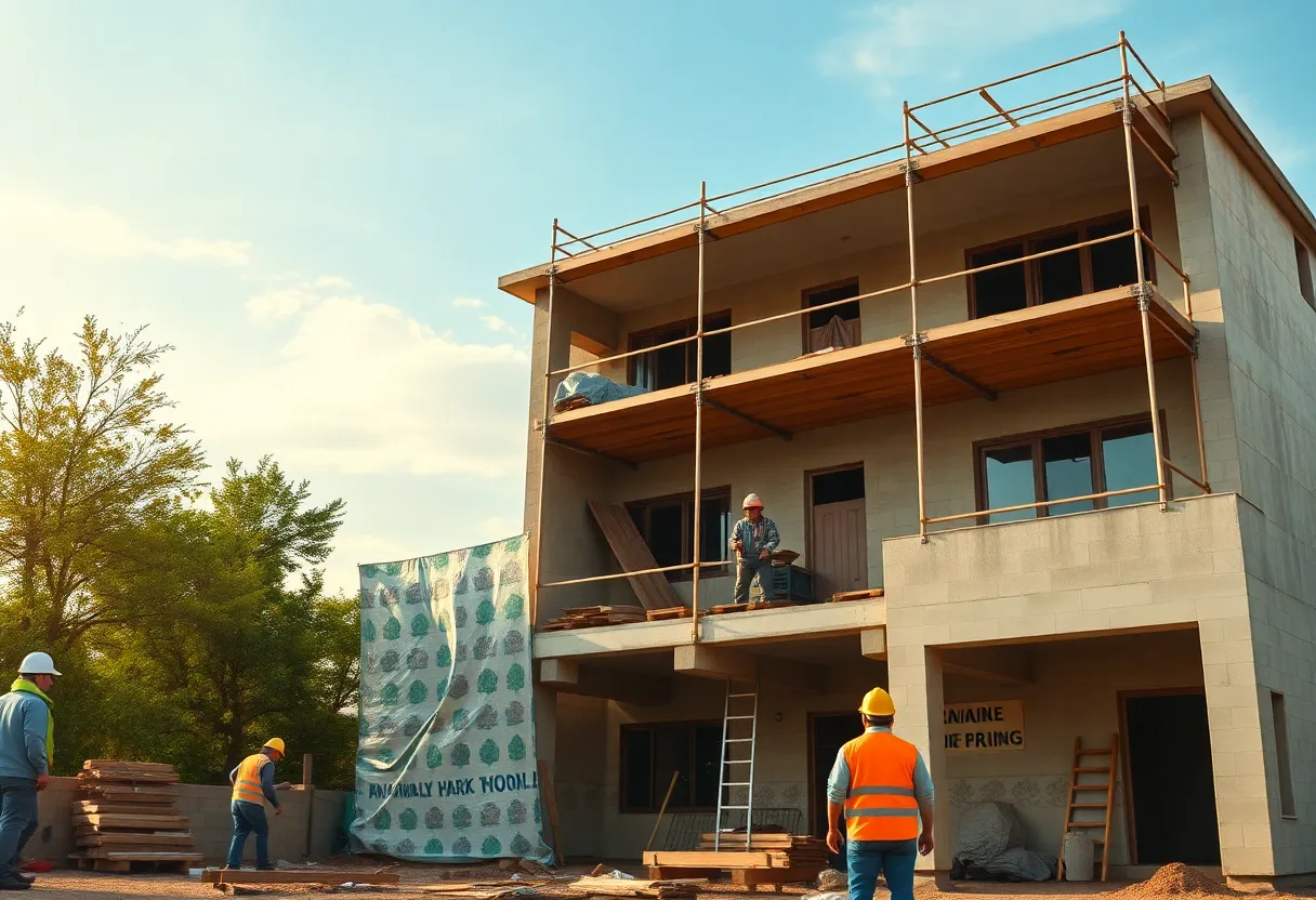 Ronald McDonald House construction in Shreveport, Louisiana