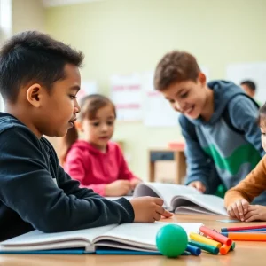 Children involved in various activities at an after-school program in Shreveport