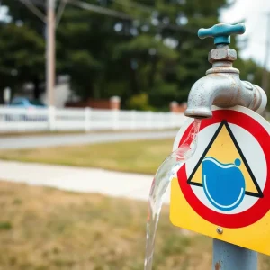 Graphic illustrating a boil water advisory in Shreveport