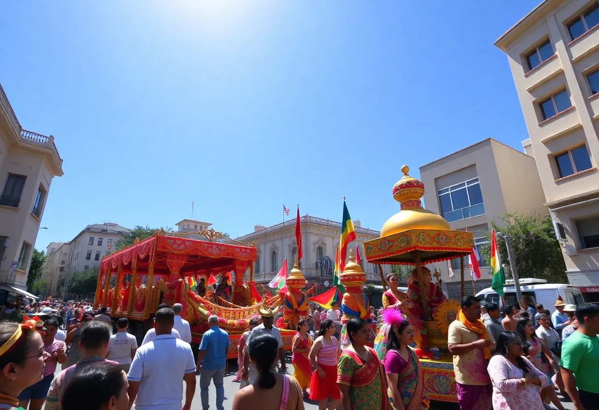 Vibrant parade in Shreveport celebrating Juneteenth and Independence Day