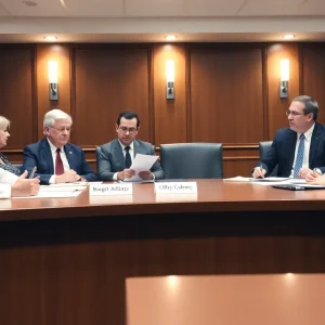 Shreveport City Council members discussing budget changes