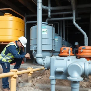 Workers repairing the water infrastructure in Shreveport