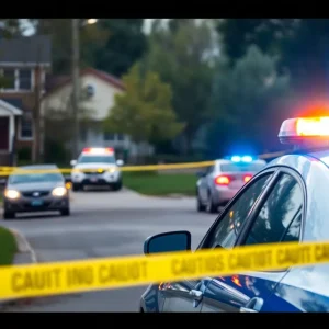 Aftermath of a shooting incident at Lifestyle Apartments in Shreveport