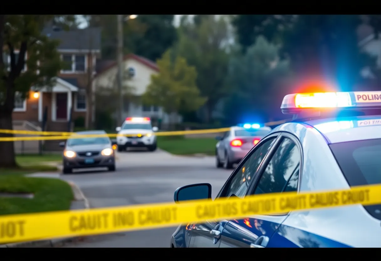 Aftermath of a shooting incident at Lifestyle Apartments in Shreveport