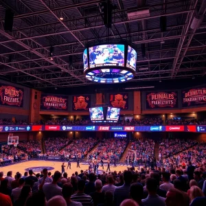 Rendering of a modern entertainment venue in Shreveport, Louisiana.