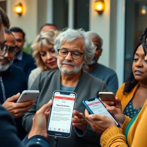 Residents discussing scam awareness in Shreveport