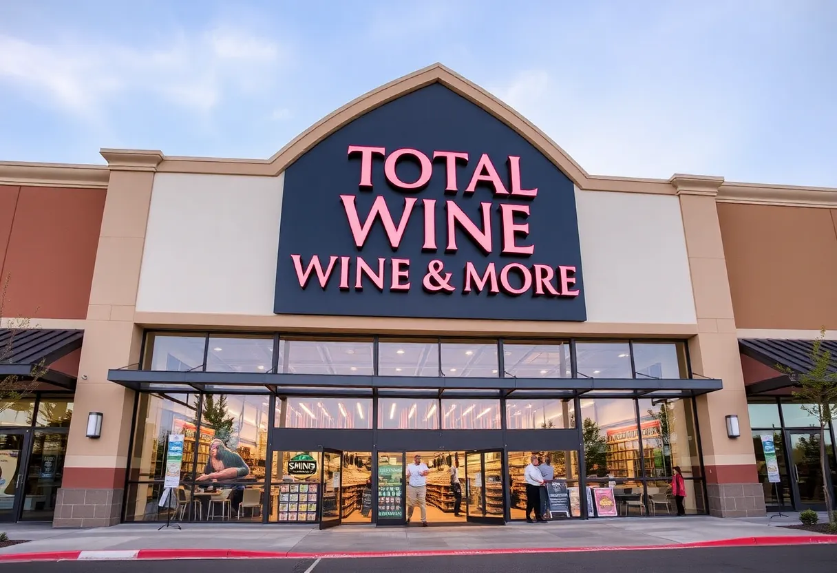 Total Wine & More store front in Shreveport, Louisiana