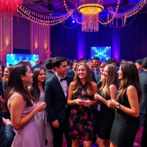 Diverse young professionals at the Young Professionals Initiative awards gala