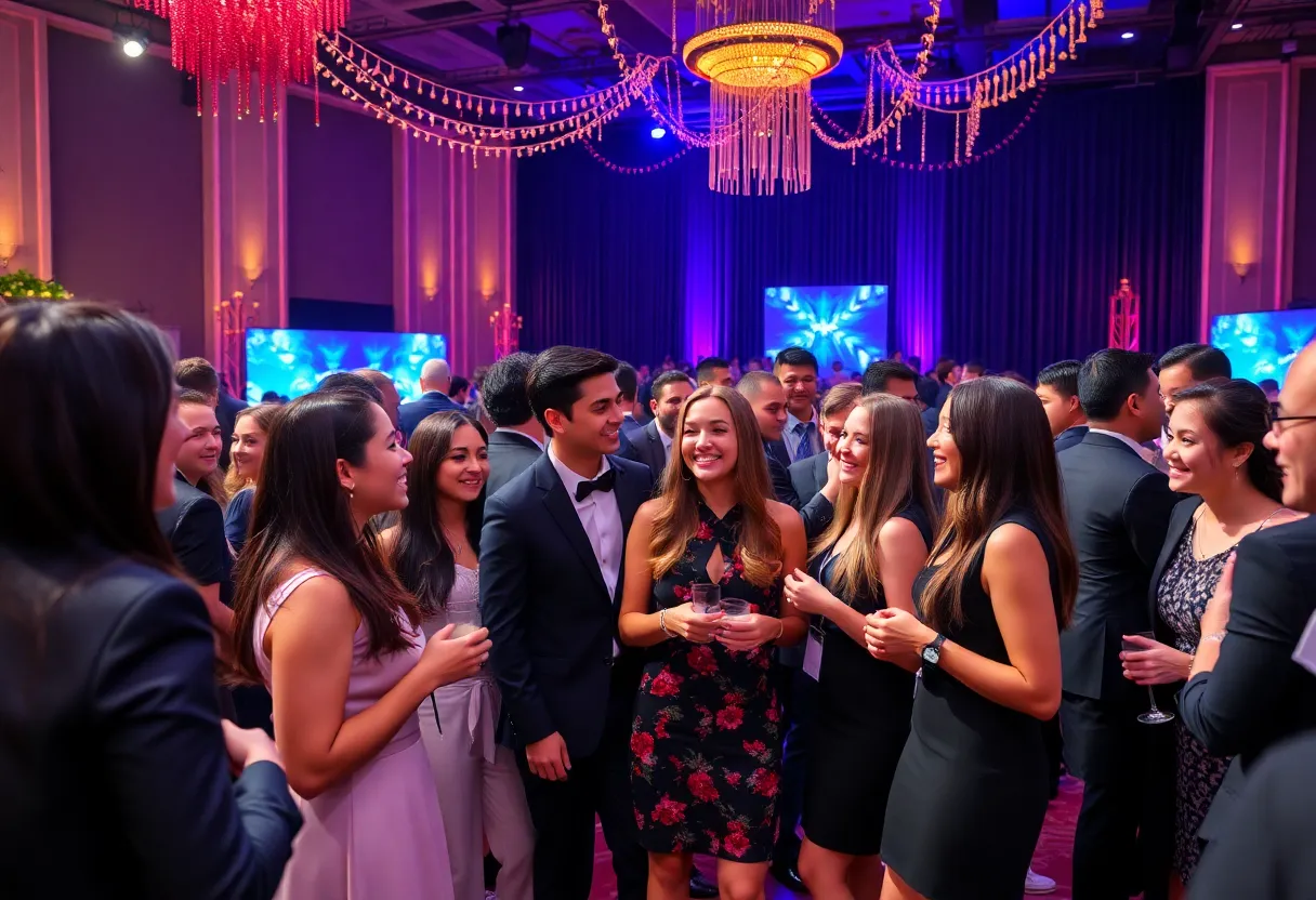 Diverse young professionals at the Young Professionals Initiative awards gala