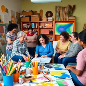 Artworks Classroom in Mooretown featuring local artists and community members
