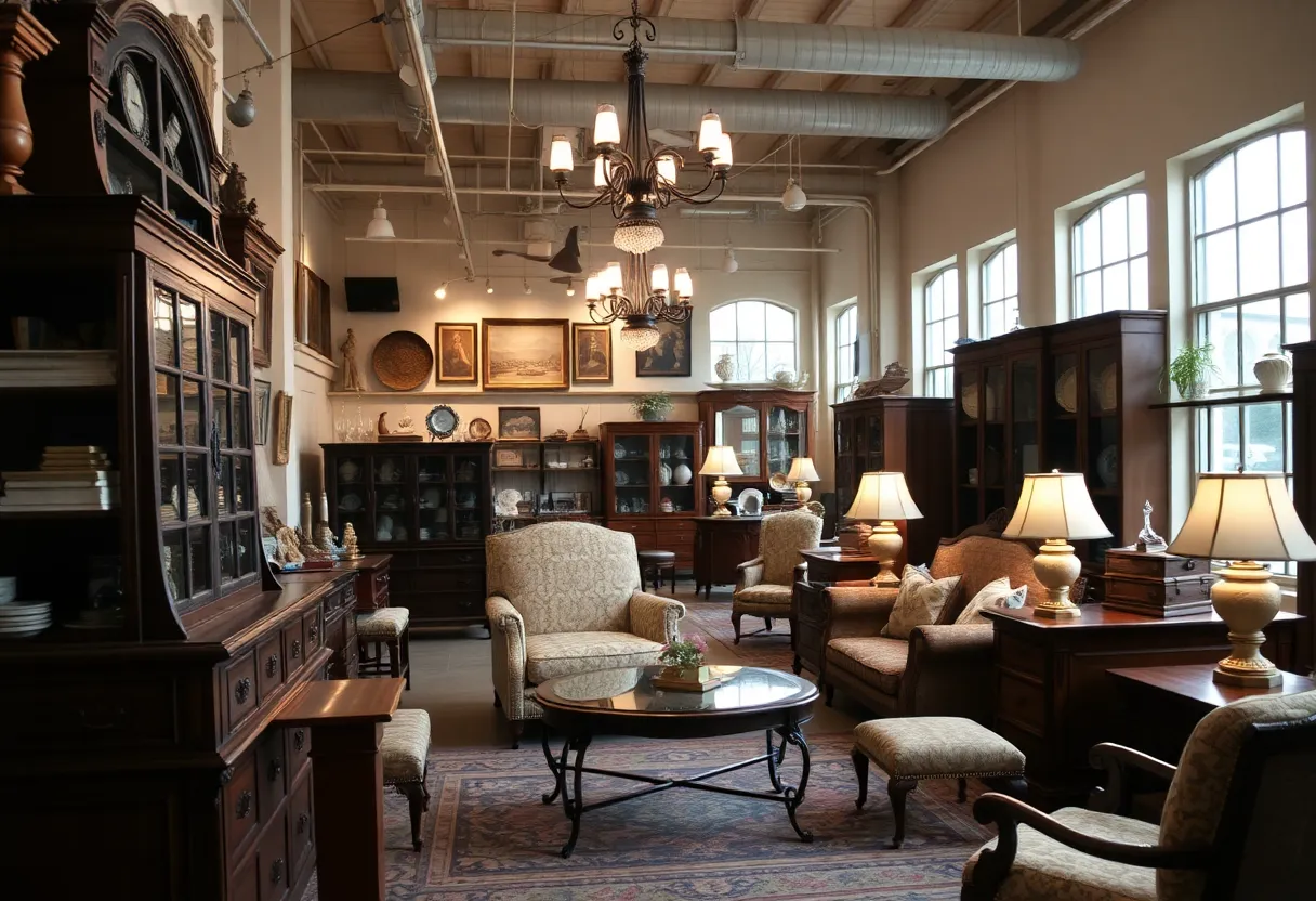 Interior of Bewley's Furniture showing furniture and decor