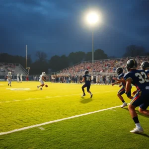 Players from Parkway and Haughton competing in the BFF Bowl.