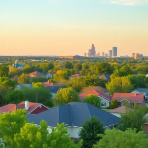 Scenic view of homes in Bossier City, Louisiana