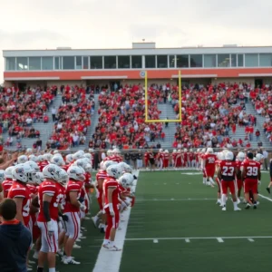 Exciting high school football scene in Bossier Parish