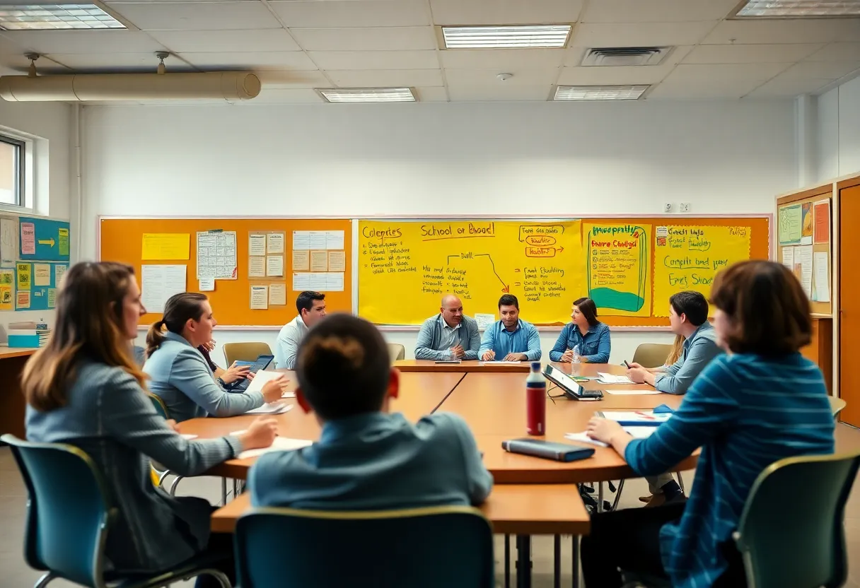 Caddo Parish School Board members discussing educational policies