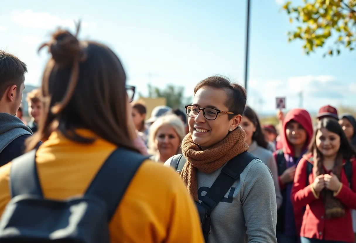 Community members searching for a missing person in Shreveport.