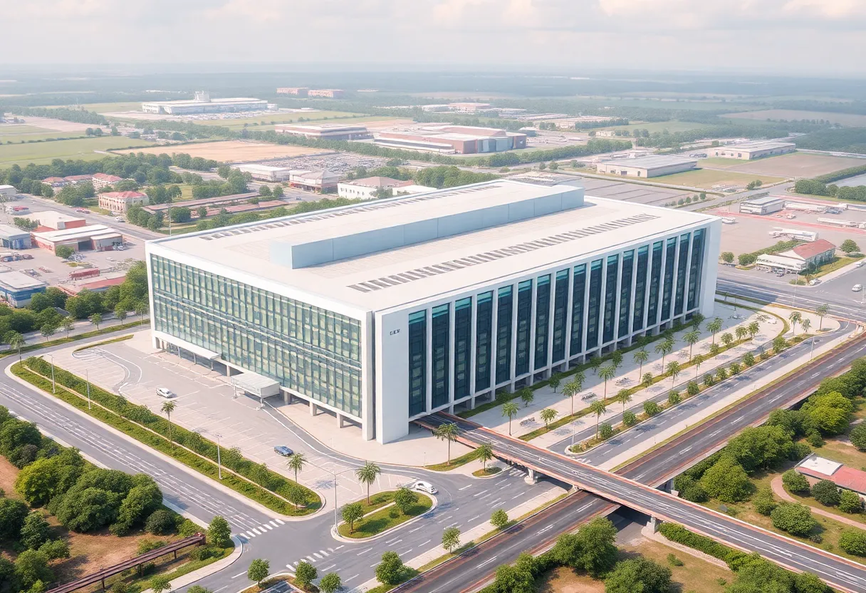 Conceptual design of a data center in West Shreveport