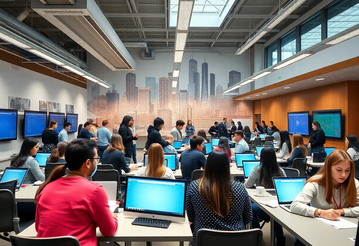 Interior view of the Davis Family Business Engagement Center at LSU Shreveport