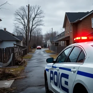 Illustration of a home environment showing signs of struggle related to domestic violence