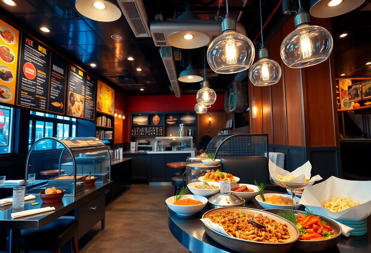 Interior of Fusion Bistro Experience restaurant in Shreveport