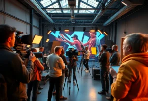 Film production at G-Unit Studios in Shreveport